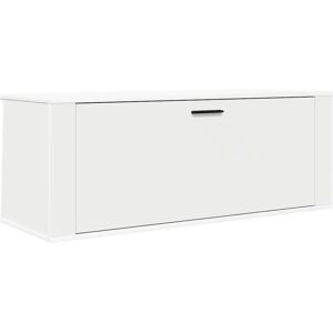 vidaXL White Wall Shoe Cabinet Engineered Wood Storage - Shoe Organizer vidaXL White Wall Shoe Cabinet Engineered Wood Storage - Shoe Organizer