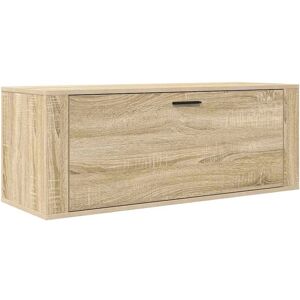 vidaXL Sonoma oak Wall Shoe Cabinet - Engineered Wood Storage Organiser vidaXL Sonoma oak Wall Shoe Cabinet - Engineered Wood Storage Organiser
