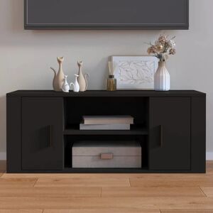 vidaXL 823092 Black Engineered Wood TV Cabinet - TV cabinet vidaXL 823092 Black Engineered Wood TV Cabinet - TV cabinet