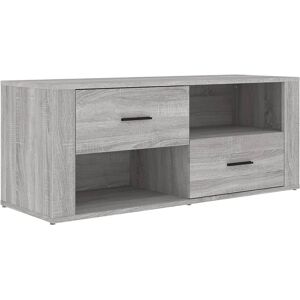 vidaXL Grey Sonoma TV Cabinet Engineered Wood Media HiFi Console - TV Cabinet vidaXL Grey Sonoma TV Cabinet Engineered Wood Media HiFi Console - TV Cabinet