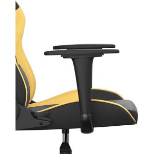 VidaXL Gamingstuhl - Verstellbarer schwarzer und goldener Sitz VidaXL Gamingstuhl - Verstellbarer schwarzer und goldener Sitz