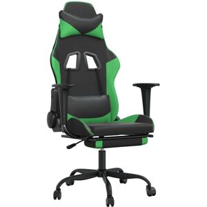 VidaXL Gaming-Stuhl - Verstellbarer Grün-Schwarz Gaming-Stuhl VidaXL Gaming-Stuhl - Verstellbarer Grün-Schwarz Gaming-Stuhl