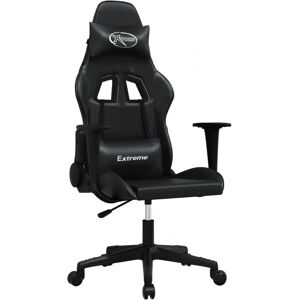 VidaXL Videospielstuhl - Verstellbarer schwarzer Gaming-Stuhl VidaXL Videospielstuhl - Verstellbarer schwarzer Gaming-Stuhl