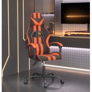 vidaXL Schwarzer und Oranger Gaming-Stuhl aus Kunstleder - Gaming Chair vidaXL Schwarzer und Oranger Gaming-Stuhl aus Kunstleder - Gaming Chair