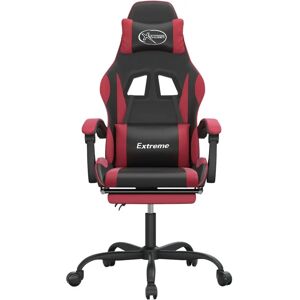vidaXL Gaming-Stuhl - Schwarz und Weinrot Leder - Ergonomisch und Verstellbar vidaXL Gaming-Stuhl - Schwarz und Weinrot Leder - Ergonomisch und Verstellbar