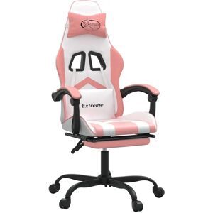 VidaXL Gaming-Stuhl - Weiß & Rosa - Verstellbar VidaXL Gaming-Stuhl - Weiß & Rosa - Verstellbar