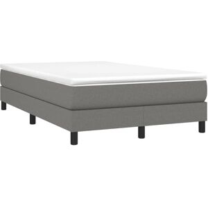 vidaXL Lit Box Spring Gris Foncé 120x200 cm - Cadre de lit - Publicité vidaXL Lit Box Spring Gris Foncé 120x200 cm - Cadre de lit - Publicité