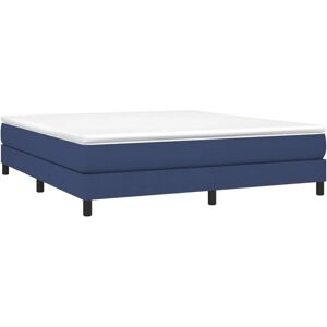 vidaXL Struttura letto box spring in tessuto blu 180x200cm vidaXL Struttura letto box spring in tessuto blu 180x200cm