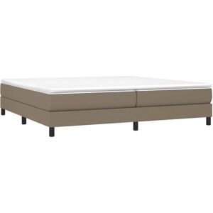 vidaXL Boxspringbett 200x200 cm Taupe Stoff vidaXL Boxspringbett 200x200 cm Taupe Stoff