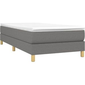 Cadre de Lit en Polyester Gris Foncé - 90x190 cm - Cadre de Lit - Publicité Cadre de Lit en Polyester Gris Foncé - 90x190 cm - Cadre de Lit - Publicité