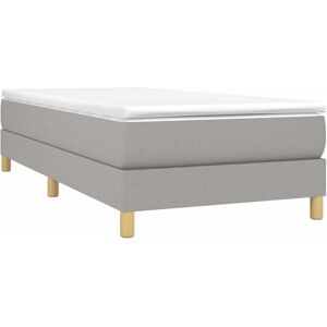 Maisonchic Lichtgrijs Stoffbedframe 100x200cm - Slaapkamermeubels Maisonchic Lichtgrijs Stoffbedframe 100x200cm - Slaapkamermeubels