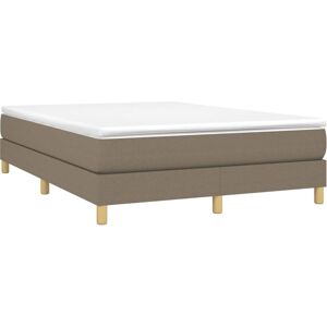 vidaXL Taupe Stoffbett 140x200cm vidaXL Taupe Stoffbett 140x200cm