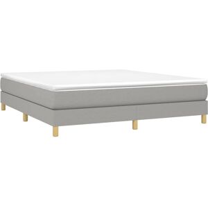 Maisonchic Structure de Lit gris clair 180x200cm - Lit - Publicité Maisonchic Structure de Lit gris clair 180x200cm - Lit - Publicité