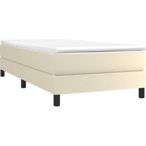 vidaXL Bedframe - 90x200 cm Kunstleer, Ondersteuningspoten vidaXL Bedframe - 90x200 cm Kunstleer, Ondersteuningspoten