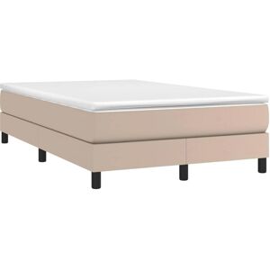 Structure de lit box spring cappuccino - 120x200 cm - Publicité Structure de lit box spring cappuccino - 120x200 cm - Publicité