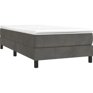 MAISON CHIC Bed Frame - Velour, Gray Dark, 90x190 - Bed Type MAISON CHIC Bed Frame - Velour, Gray Dark, 90x190 - Bed Type