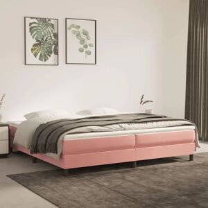 Struttura Letto in Velluto Rosa 200x200cm - Arredamento Camera Struttura Letto in Velluto Rosa 200x200cm - Arredamento Camera