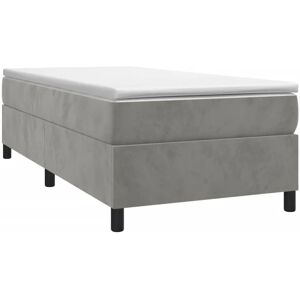 vidaXL Structure de Lit - Gris Clair - 80x200 cm - Type de Lit vidaXL Structure de Lit - Gris Clair - 80x200 cm - Type de Lit