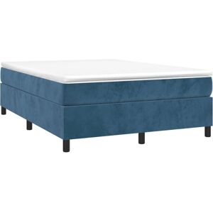 vidaXL Struttura Letto in Velluto Blu 140x200 cm vidaXL Struttura Letto in Velluto Blu 140x200 cm