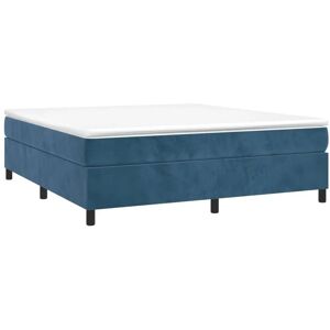 MAISONCHIC Marco de Cama de Terciopelo Azul Oscuro - Cama MAISONCHIC Marco de Cama de Terciopelo Azul Oscuro - Cama