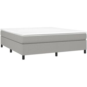 vidaXL Super King Fabric Bed Frame 180x200 Light Grey vidaXL Super King Fabric Bed Frame 180x200 Light Grey