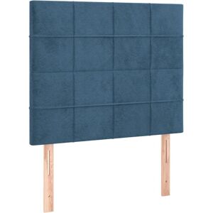 Cabeceros Bleu Foncé - 2 unités, 80x5x78/88 cm, Velours - Publicité Cabeceros Bleu Foncé - 2 unités, 80x5x78/88 cm, Velours - Publicité