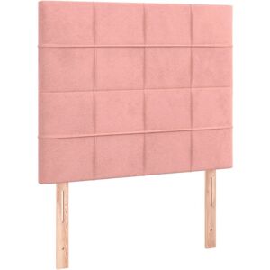 vidaXL Hovedgavle 2 stk. Rosa 80x5x78/88 cm Samt - Hovedgavle vidaXL Hovedgavle 2 stk. Rosa 80x5x78/88 cm Samt - Hovedgavle