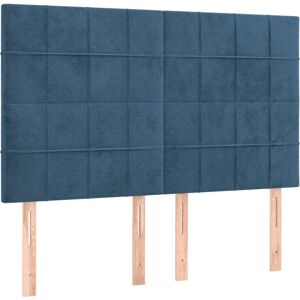 Tête de lit VidaXL - Bleu foncé - Design classique élégant Tête de lit VidaXL - Bleu foncé - Design classique élégant