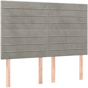 vidaXL Hovedgærde Lysegrå - Hovedgærde, Justerbar højde, Blødt fløjl vidaXL Hovedgærde Lysegrå - Hovedgærde, Justerbar højde, Blødt fløjl