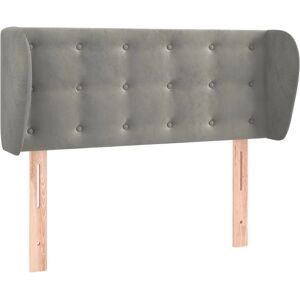 Tête de lit avec oreilles Light Grey - Tête de lit Tête de lit avec oreilles Light Grey - Tête de lit