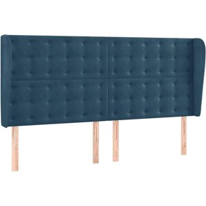 VidaXL - Mørk Blå Fløjl Hovedgærde med Ører - Hovedgærde VidaXL - Mørk Blå Fløjl Hovedgærde med Ører - Hovedgærde