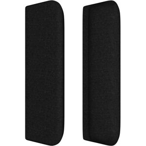 vidaXL Kopfteil mit Ohren Schwarz - Bettzubehör vidaXL Kopfteil mit Ohren Schwarz - Bettzubehör