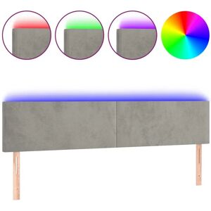 Cabecero VidaXL - Gris claro - Terciopelo - Altura ajustable - Soporte de cama Cabecero VidaXL - Gris claro - Terciopelo - Altura ajustable - Soporte de cama
