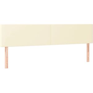 Tête de lit LED crème - 180x5x78/88 cm - Accessoire de lit - Publicité Tête de lit LED crème - 180x5x78/88 cm - Accessoire de lit - Publicité
