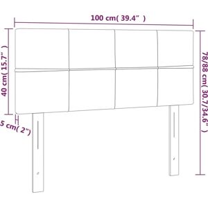 vidaXL LED Kopflehne Dunkelgrau - Bettzubehör vidaXL LED Kopflehne Dunkelgrau - Bettzubehör