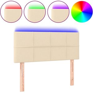 Tête de lit LED Crème - Structure de lit moderne Tête de lit LED Crème - Structure de lit moderne