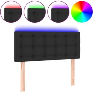 vidaXL Kopfteil mit LED - Schwarz - Modernes Design vidaXL Kopfteil mit LED - Schwarz - Modernes Design