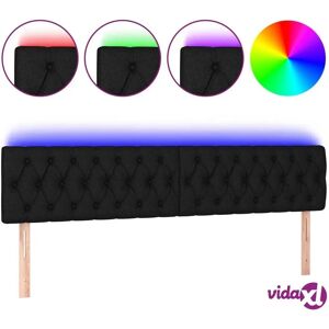 MAISON CHIC hoofdbord met LED - Verstelbaar, Zwart, 200x7x78/88 cm MAISON CHIC hoofdbord met LED - Verstelbaar, Zwart, 200x7x78/88 cm