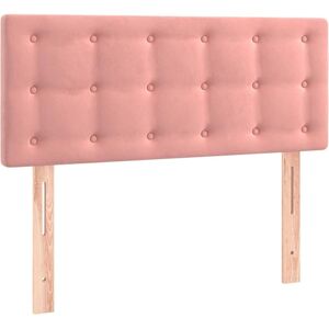 vidaXL Cabecero de Terciopelo Rosa con LED - Cabecero vidaXL Cabecero de Terciopelo Rosa con LED - Cabecero