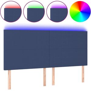 vidaXL Tête de lit - LED bleu réglable et moderne - Publicité vidaXL Tête de lit - LED bleu réglable et moderne - Publicité