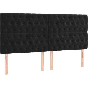 Cabecero de Terciopelo Negro con LED - Cabecero Cabecero de Terciopelo Negro con LED - Cabecero