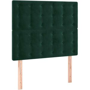 MAISONCHIC Cabecero de Terciopelo Verde Oscuro con Luces LED - Cabecero MAISONCHIC Cabecero de Terciopelo Verde Oscuro con Luces LED - Cabecero