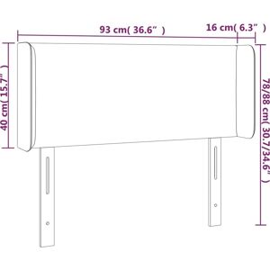 MAISONCHIC Bettkopfteil - Grau, Verstellbare LED, Moderner Stil MAISONCHIC Bettkopfteil - Grau, Verstellbare LED, Moderner Stil