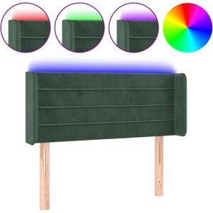 VidaXL Hoofdbord Donkergroen - Elegant LED, Verstelbaar, Fluweel VidaXL Hoofdbord Donkergroen - Elegant LED, Verstelbaar, Fluweel