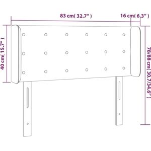 Testiera con LED di MaisonChic - Marrone - Altezza regolabile Testiera con LED di MaisonChic - Marrone - Altezza regolabile