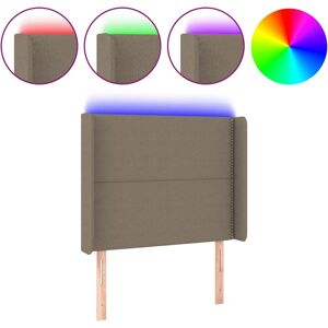 VidaXL Tête de lit - Tête de lit LED Réglable Taupe - Tête de lit - Publicité VidaXL Tête de lit - Tête de lit LED Réglable Taupe - Tête de lit - Publicité