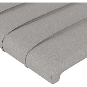 Testiera con LED Maisonchic, Grigia, 147x16x118/128 cm Testiera con LED Maisonchic, Grigia, 147x16x118/128 cm