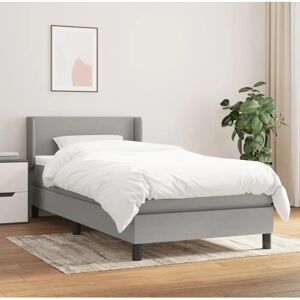 MAISONCHIC Letto singolo grigio chiaro con materasso - Letto MAISONCHIC Letto singolo grigio chiaro con materasso - Letto