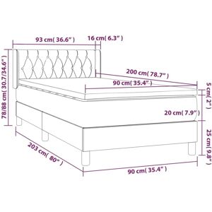 MAISONCHIC Letto Singolo Nero 90x200cm - Letto MAISONCHIC Letto Singolo Nero 90x200cm - Letto