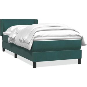 Lit en Velours Vert Foncé VidaXL Modèle 3130850 Lit en Velours Vert Foncé VidaXL Modèle 3130850
